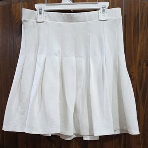 Altar'd State Elegant Cream Skater Skirt